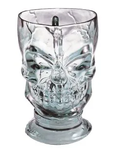 Totenkopf Pitcher Klar -Outlet-Horror-Shop 16342 01 totenschaedel pitcher skull pitcher halloween tischdekoration horror dekoration halloween partyzubehoer halloween partygeschirr
