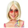 60er Jahre Bob Perücke -Outlet-Horror-Shop 60er jahre bob peruecke hippie damenperuecke pagenkopf blond 60s sassy wig 25913