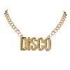 70er Jahre Disco Halskette -Outlet-Horror-Shop 70er jahre disco halskette 70er jahre kostuemzubehoer disco chain necklace 38834 01