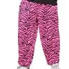 80er Jahre Pink Zebra Jogging Hose -Outlet-Horror-Shop 80er jahre pink zebra jogging hose 80ies traingshose 80ies pink zebra baggy pants bad taste kostueme 36611 01