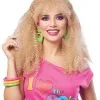 80s Crimped Perücke Blond -Outlet-Horror-Shop 80s crimped peruecke blond 38266