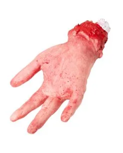 Abgetrennte Rechte Hand -Outlet-Horror-Shop abetrennte rechte hand blutige halloween koerperteil deko 22610 2