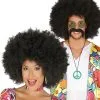 Afro Perücke Schwarz 2 Afro Perücke Schwarz -Outlet-Horror-Shop afro peruecke schwarz brasilianer frisur fuer fasching hippie peruecke fuer karneval 29046
