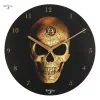 Alchemy Omega Totenkopf Uhr 34cm -Outlet-Horror-Shop alchemy omega totenkopf wanduhr alchemy omega skull clock gothic deko 53071 01
