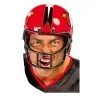 American Football Helm Rot -Outlet-Horror-Shop american football helm rot quarterback kostuem zubehoer amerikanischer fussball helm fuer fasching 28874
