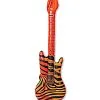 Aufblasbare Gitarre Tigermuster -Outlet-Horror-Shop aufblasbare safari gitarre tiger luftgitarre luftinstrument rock instrument aufblasbare klampfe jam session air guitar rock gitarre 8801569