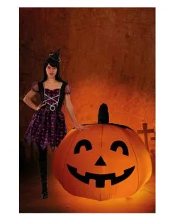 Aufblasbarer Kürbis Mit Ventilator & Licht 120cm -Outlet-Horror-Shop aufblasbarer kuerbis mit ventilator und licht inflatable pumpkin with vent and light halloween deko 53154 03