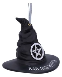 Bad Ass Witch Hänge-Ornament 9cm -Outlet-Horror-Shop bad ass witch haenge ornament bad ass witch hanging ornament hexendeko 53382 04