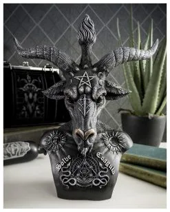 Baphomet Büste 15 Baphomet Büste -Outlet-Horror-Shop baphomet bueste baphomet skulptur baphomet bust 39196 08