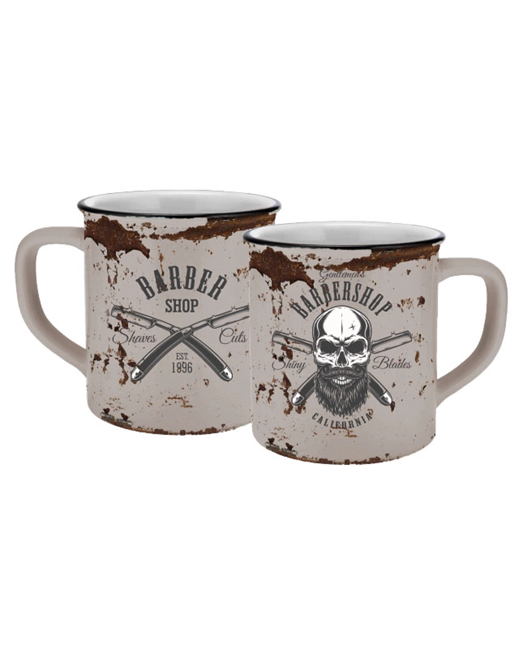 Barber Skull Totenkopf Tasse 5 Barber Skull Totenkopf Tasse – Bild 3