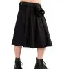 Kurzer Kilt Black Pistol Schwarz -Outlet-Horror-Shop black pistole kilt fuer maenner schwarzer maennerrock 27892