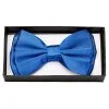 Blaue Satin Fliege Deluxe 1 Blaue Satin Fliege Deluxe -Outlet-Horror-Shop blaue satin fliege deluxe schleife kostuem zubehoer herrenfliege blue satin tie
