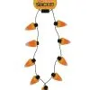 Blinkende Halloween Jumbo Candy Corn Halskette 1 Blinkende Halloween Jumbo Candy Corn Halskette -Outlet-Horror-Shop blinkende halloween candy corn halskette flashing candy corn halloween necklace 53808 01