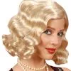 20er Jahre Perücke Blond -Outlet-Horror-Shop blonde 20er jahre peruecke charleston peruecke golden 20s wig wasserwellen frisur percke 15813