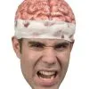 Bloody Brain Cap - Gehirn Kappe -Outlet-Horror-Shop bloody brain cap gehirn kappe blutiges gehirn muetze halloween maske zombie gehirn 53002 01
