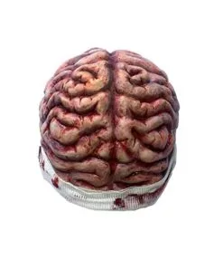Bloody Brain Cap - Gehirn Kappe -Outlet-Horror-Shop bloody brain cap gehirn kappe blutiges gehirn muetze halloween maske zombie gehirn 53002 03