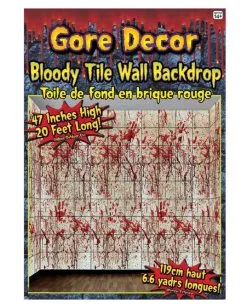 Blutige Fliesen Wandfolie