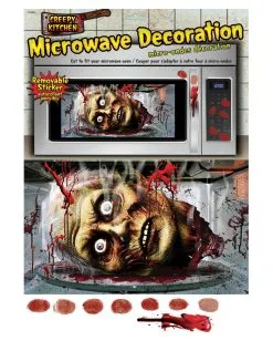 Blutige Mikrowellen Dekofolie