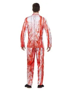 Blutiger Anzug Mit Krawatte -Outlet-Horror-Shop blutiger anzug mit krawatte kostuemanzug mit blutspritzer fuer halloween blood drip suit 35779 4