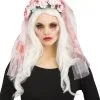 Blutiger Brautschleier Mit Rosen 1 Blutiger Brautschleier Mit Rosen -Outlet-Horror-Shop blutiger brautschleier mit rosen 37534