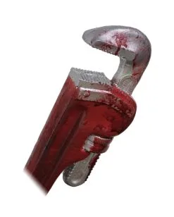 Blutiger Schraubenschlüssel Polsterwaffe -Outlet-Horror-Shop blutiger schraubenschluessel polsterwaffe blutige horror und halloween waffe larp zubehoer 36949 3