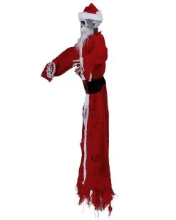 Outlet-Horror-Shop -Outlet-Horror-Shop blutiger skelett weihnachtsmann mit bewegung bloody skeleton santa claus with movement halloween deko 53371 2