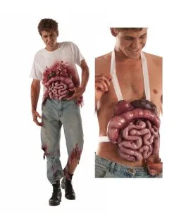 Blutiges Zombie Gedärme T-Shirt -Outlet-Horror-Shop blutiges zombie gedaerme t shirt blutige zombie innereien t shirt spill your guts t.shirt 39057 02