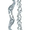 Body Bands Klebetattoo Chained -Outlet-Horror-Shop body bands klebetattoos chained stacheldraht tattoo zum aufkleben 37639