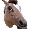 Braune Pferdemaske Mit Haaren 2 Braune Pferdemaske Mit Haaren -Outlet-Horror-Shop braune pferdemaske mit haaren tiermaske brown horse mask 28785