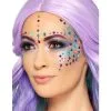Bunte Edelsteine 100 St. -Outlet-Horror-Shop bunte edelsteine eckig 100 stueck selbstklebende make up glitzersteine dekosteine fuer schminke 35825
