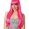 Candy Girl Perücke Neonpink -Outlet-Horror-Shop candy girl peruecke neonpink damenperuecke frauenperuecke faschingsperuecke karnevalperuecke glamour diva wig 25870