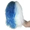 Cheerleader Pompon Blau-weiß -Outlet-Horror-Shop cheerleader pompom blau weiss pompon zweifarbig 8802412