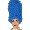 Comic Perücke Marge Blau 1 Comic Perücke Marge Blau -Outlet-Horror-Shop comic peruecke marge blau blaue lockenperuecke fuer fasching comic con frisur halloween peruecke 29049