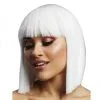 Damen Perücke Lola Weiß -Outlet-Horror-Shop damen peruecke lola weiss fever lola wig white halloween peruecke kostuem accessoire 39637