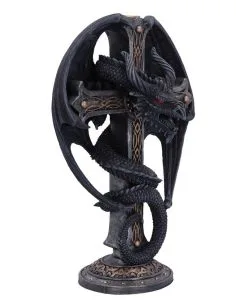 Dark Gothic Dragon Kerzenständer 24,5cm 12 Dark Gothic Dragon Kerzenständer 24,5cm -Outlet-Horror-Shop dark gothic dragon kerzenstaender dark gothic dragon candle holder dunkler gothic drache kerzenhalter 54192 04