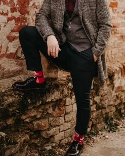 Halloween Dracula Socken -Outlet-Horror-Shop dedoles lustige dracula socken dedoles dracula good mood socks halloween vampir socken 52463 4