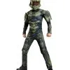 Halo Master Chief Kinder Muskelkostüm -Outlet-Horror-Shop dg89975