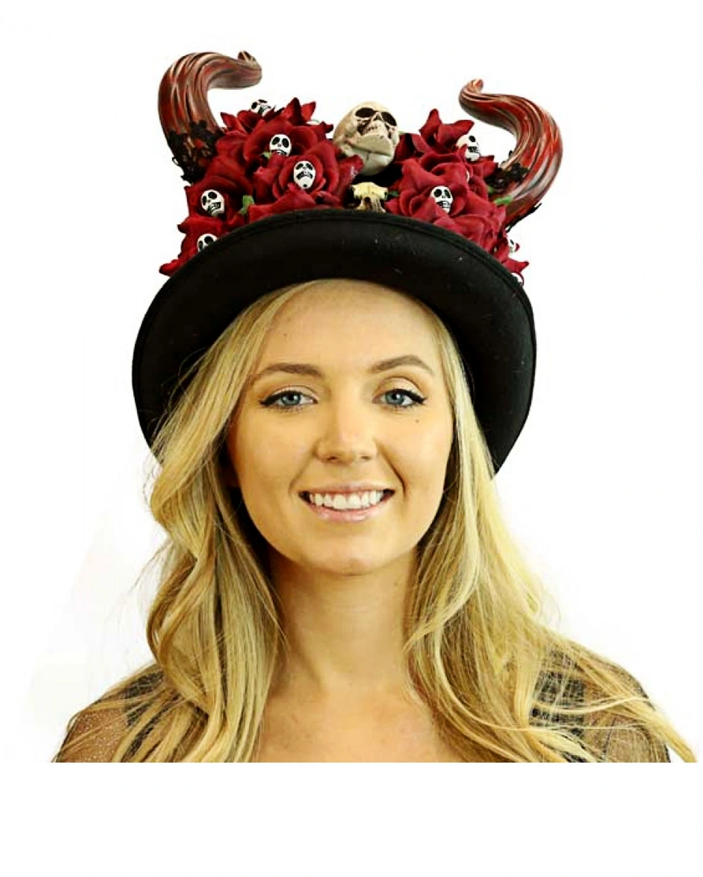 Dia De Los Muertos Zylinder Mit Hörner 3 Dia De Los Muertos Zylinder Mit Hörner