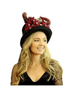 Dia De Los Muertos Zylinder Mit Hörner 6 Dia De Los Muertos Zylinder Mit Hörner -Outlet-Horror-Shop dia de los muertos zylinder mit hoerner day of the dead top hat with horns 50512 02