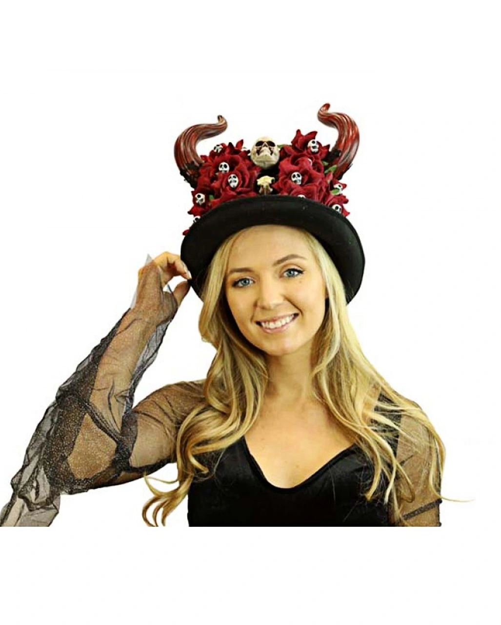 Dia De Los Muertos Zylinder Mit Hörner 5 Dia De Los Muertos Zylinder Mit Hörner – Bild 3