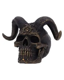 Diabolus Totenkopf 18cm -Outlet-Horror-Shop diabolus totenkopf diabolus totenschaedel diabolus skull gothic deko 54190 03