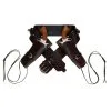 Doppelter Western Kunstleder Holster -Outlet-Horror-Shop doppelter western holster 37077