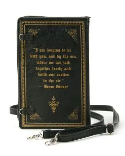 Dracula Buch Handtasche -Outlet-Horror-Shop dracula buch handtasche halloween gothic zubehoer dracula book handbag 53494 4