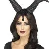 Dunkle Fee Hörner Haarreifen 1 Dunkle Fee Hörner Haarreifen -Outlet-Horror-Shop dunkle fee hoerner haarreif daemonenkoenigin kopfschmuck halloween haarreifen demonic queen horns 28944
