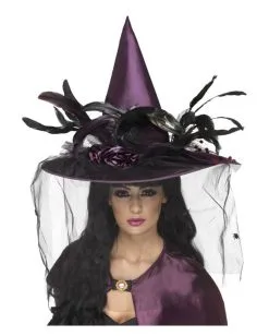 Edler Hexenhut Violett Schwarz