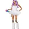 Einhorn Kostüm Set 4-teilig -Outlet-Horror-Shop einhorn kostuem set unicorn costume set tierkostueme kaufen 28034