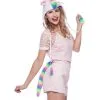 Einhorn Mütze & Schweif -Outlet-Horror-Shop einhorn set unicorn muetze und schwanz faschings kopfschmuck fuer einhorn fans 27832