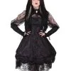 Gothic Spitzerock Esme -Outlet-Horror-Shop esme gothic spitzenrock gothic spitzenrock viktorianischer gothic rock gothic fashion 660662