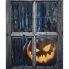 Fake Fenster Mit Creepy Halloween Kürbis 120cm -Outlet-Horror-Shop fake halloween fenster mit creepy kuerbis falsches halloween fenster mit jack o lantern als motiv 54105 01