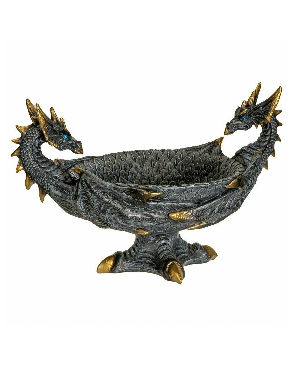 Fantasy Drachenschale Mit 2 Köpfen 4 Fantasy Drachenschale Mit 2 Köpfen – Bild 2